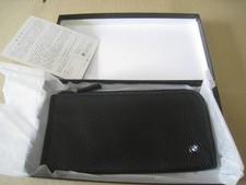 BMW Pouch Case Cowhide Black novelty 18 x 9cm New picture