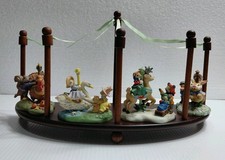 Rare 1993 Vintage Avon Carousel Wonderland With Miniatures & Display Stand picture