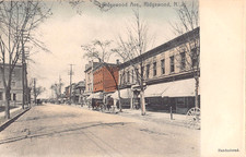 c.1905 Stores Ridgewood Ave. Ridgewood NJ post card picture