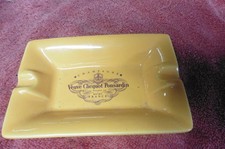 Rare Orange Champagne Ashtray Veuve Clicquot Ponsardin Reims ceramic 5 1/4