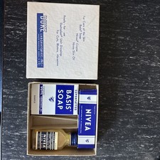 Vintage Nivea Oil Cream Soap NOS Sample/travel Size Glass Bottle picture