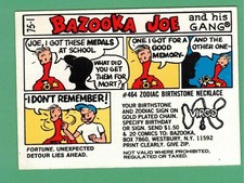 1975 TOPPS BAZOOKA JOE CARD #1 VERY RARE EX 75-1 picture