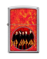 Zippo 9693, Def Leppard Design, Street Chrome Finish Lighter, NEW picture