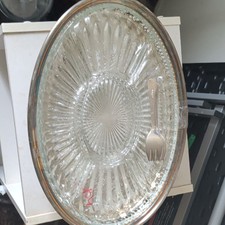 Vintage Leonard Silver Manufacturing Company Serving Tray With Forks picture