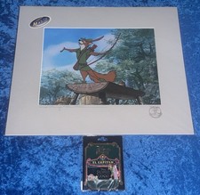 Disney Robin Hood DSF Exclusive Animation Cel LE 50 & DSSH LE 400 Marquee Pin picture