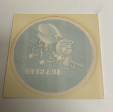 Original 1961 Large Seabees Varnish / Water Transfer Decal 7