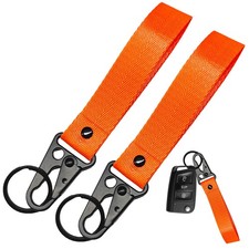 2 PCS Car Key Chain, Anti-Lost Fabric Keychain with Metal O-Ring, Multifunctiona picture
