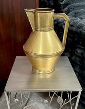 Vint.Late Victorian Brass Jug Signed John Marston Of England:JM, Size 5. Large. picture
