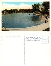 Salina KS Municipal Swimming Pool Postcard 62239 picture