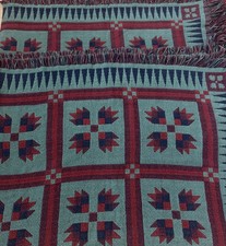 Vintage Southwestern Set Of Two Native American Style Blankets Throw picture