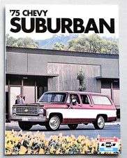 ORIGINAL 1975 CHEVROLET SUBURBAN BROCHURE CATALOG ~ 8 PAGES ~ 8.5