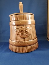 Vintage McCoy Butter Churn Cookie Jar 10.5