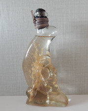 Rare Vintage Depose Kefla Half Moon W Face Celestial Bottle FULL picture