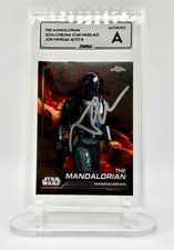 2024 Topps Chrome Star Wars The Mandalorian signed by Jon Favreau SWAU Slab picture
