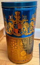 ENDS SOON-Vintage Canadian Club Whisky EMPTY TIN Best in the House in 87 Lands picture