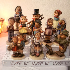 RARE GOEBEL HUMMEL FIGURINES with STAMPS, LOT of 11 picture