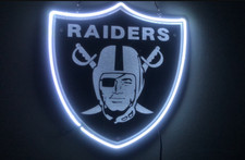 Oakland Raiders Las Vegas Raiders 3D Carved Neon Light Sign 20