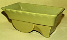 WHEELBARROW PLANTER 450 USA CART LIGHT GREEN VINTAGE CANDY DISH FIGURAL. picture