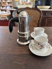 Vtg VEV VIGANO KONTESSA 2 Cup Stove Top Espresso Coffee Maker Stainless Petite picture