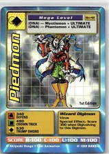 1999 Digimon Foil 1st Edition Piedmon #BO-42 picture