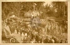 WWI 1918 Old Town ME Maine SOLDIERS PARADE RPPC Photo Postcard COPY picture