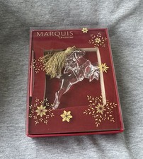 Waterford Carousel HORSE Glass Christmas Ornament Rare Retired picture