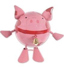 Sunset Vista Pork Chop Pig Ball Metal Garden Sculpture 4 Inch Mini Yard Art picture