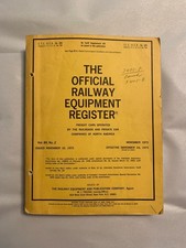 UNCOMMON 1973 Official Railway Equipment Register Vol 89, No.2 November 10 1973 picture