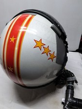 Vintage Flight Helmet Stars Stripes F/A -18 MBU-12/P Mask USAF Aviation bag XL picture
