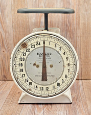 Scale Hanson Model 2000 Vintage Farmhouse 25 lb Cap USA Original Label Rustic picture