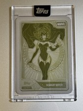 2026 Topps Mint Marvel Scarlet Witch #20 Yellow Printing Plate 1/1 Superfractor picture