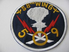 VINTAGE USAF WWII PATCH 1946 58TH WING 509 GROUP B-29 OPERATION CROSSROAD SEW ON picture