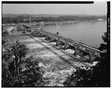 Peru Illinois 1930s Starved Rock Locks Dam Illinois Waterway Downstream View picture