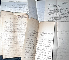 Lot of 10 Handwritten Signed New York Legal Letters 1874-1897 picture