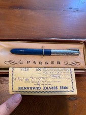 Waterman Fountain Pen in the  Box with Purchase Slip 1955 picture