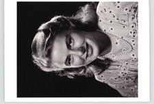Vintage Studio Portrait Postcard Glamour Woman with Pearl Necklace picture