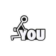 F You Enamel Lapel Pin Funny Quotes  picture