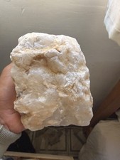 Raw Natural  white milky quartz. Shiny stone. Specimen mineral. Unique piece picture