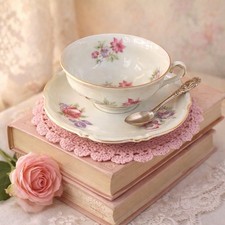 VTG Schwarzenhammer Bavaria Germany US Zone Demitasse Cup Saucer Floral picture