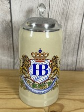 1-liter Hofbräuhaus München Stoneware Beer Stein. Vintage And In Excellent Shape picture