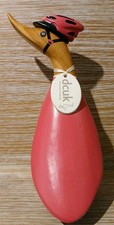 Claude DCUK Pink Painted Wooden Cyclist 20.5cm tall (B14) picture