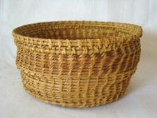 Vintage Native American Indian Hand Woven PAPAGO PIMA Bowl Basket picture