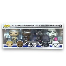 Funko Pop Star Wars 4 Pack Flocked Special Edition Funko Pop Star Wars Special picture