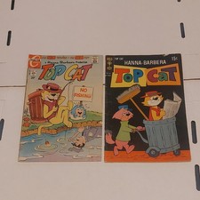lot of 2 Top Cat #27 Comic Gold Key 1969 Charlton #10 Hanna Barbera  picture
