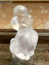 Poodle Dog Crystal Figurine Made in France Cristal Sevres picture