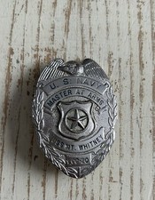 USS Mt Whitney Master At Arms MAA Pin Badge Vintage USN LCC-20 US Navy picture