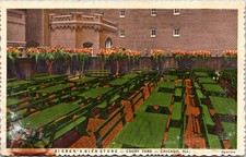 Sieben's Bier Stube Restaurant Chicago Illinois IL UNP Linen Postcard XM16 picture