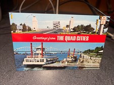Greetings From The Quad Cities Postcard￼￼ picture