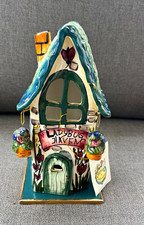 Blue Sky Clayworks Ladybug Haven Heather Goldminc 2001 Ceramic Tealight House picture