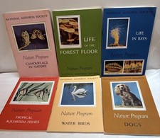 VTG 1953-55 National Audubon Nature Booklets Stickers Dogs Birds Bay Forest Fish picture